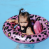 Baby zwemband roze panterprint 0-12mnd